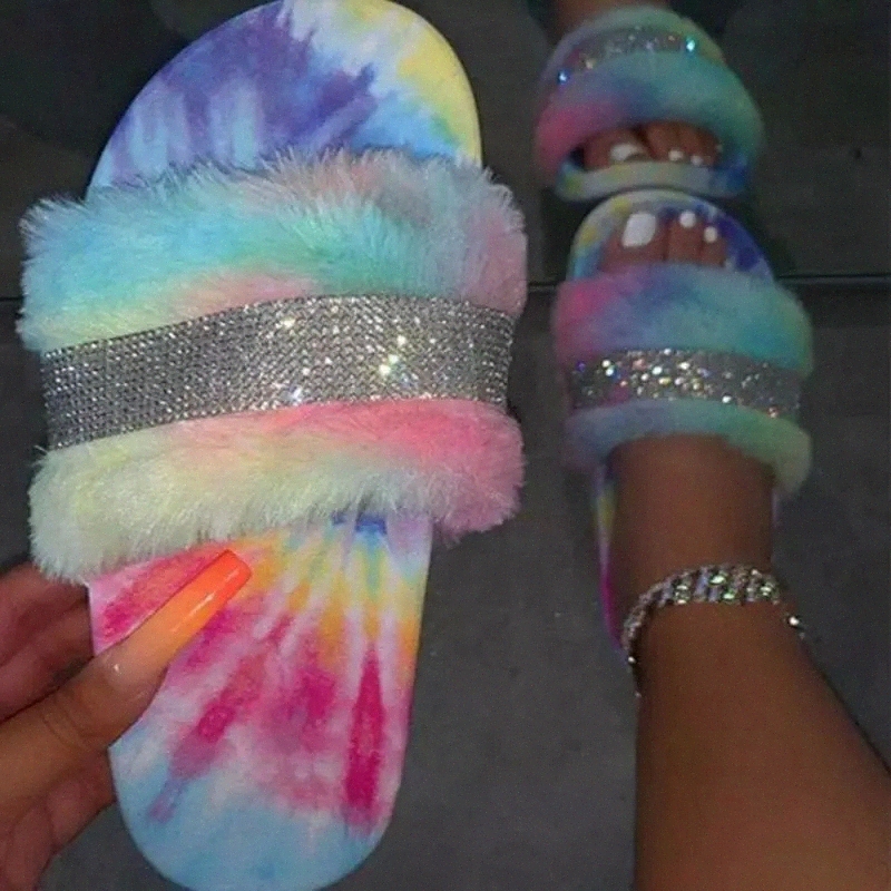 Women Fur Slippers Ladies Crystal Flat Fur Slides For Women Fluffy Female Shoes Glitter Outdoor Women' Casual Shoes 2020 NEW #3I44
Women Fur Slippers Ladies Crystal Flat Fur Slides For Women Fluffy Female Shoes Glitter Outdoor Women' Casual Shoes 2020 NEW #3I44