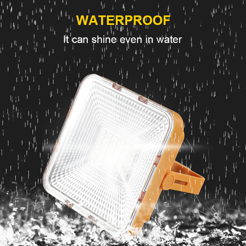 18650 Lithium Ion ABS Material 3000LM 200W Floodlight Solar LED Flood Light