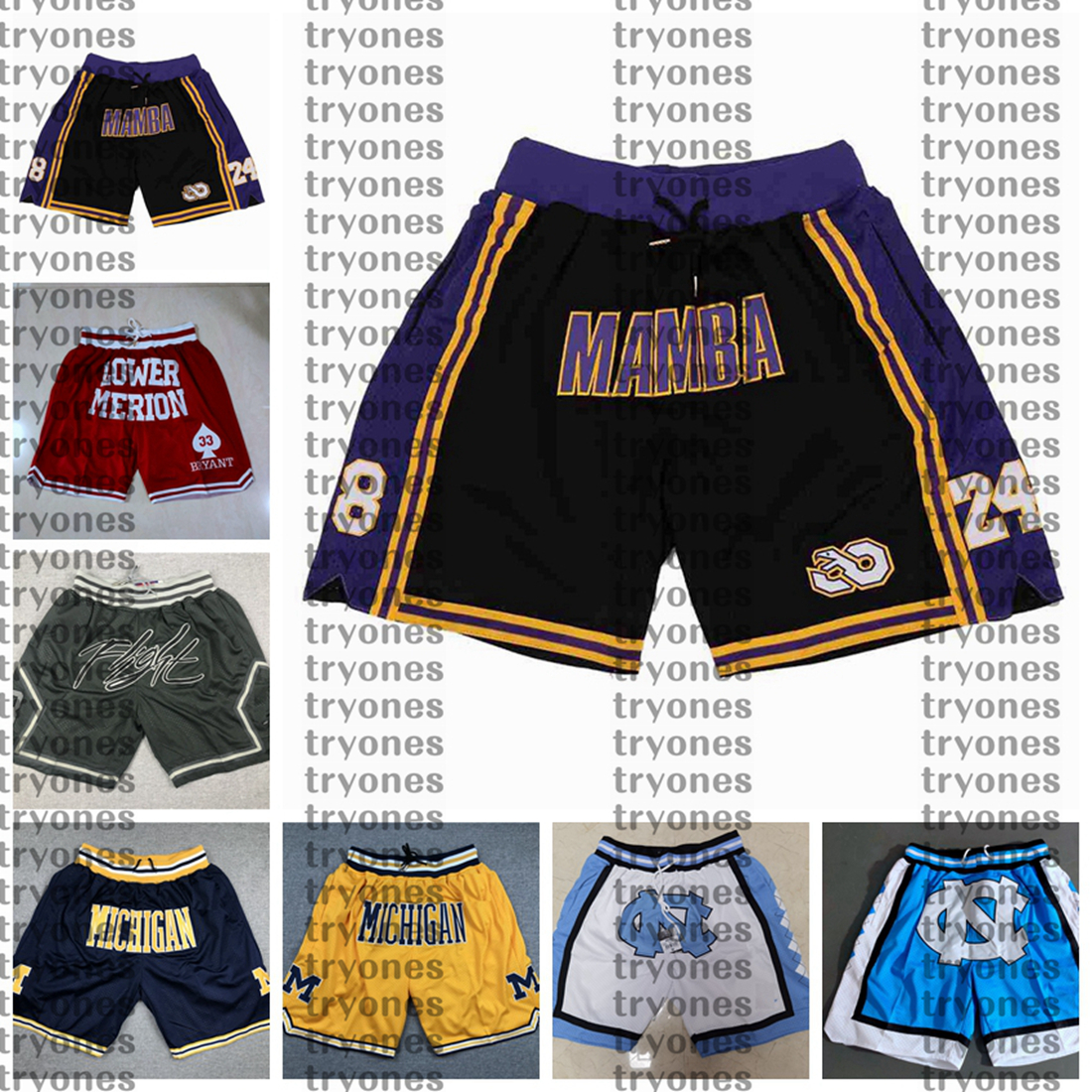NCAA Black Mamba Bryant Lower Merion High School Pocket Basketball Short Michigan Wolverines Just College Don North Carolina Tar Heels
NCAA Black Mamba Bryant Lower Merion High School Pocket Basketball Short Michigan Wolverines Just College Don North Carolina Tar Heels