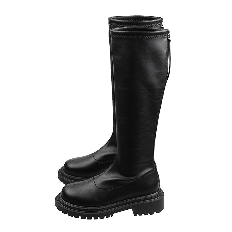 DLEK Women Boots Black PU Leather Round Toe Plarform Zipper Mature Knee-high Winter Plush Comfortable Warm Shoes, Beige
DLEK Women Boots Black PU Leather Round Toe Plarform Zipper Mature Knee-high Winter Plush Comfortable Warm Shoes, Beige