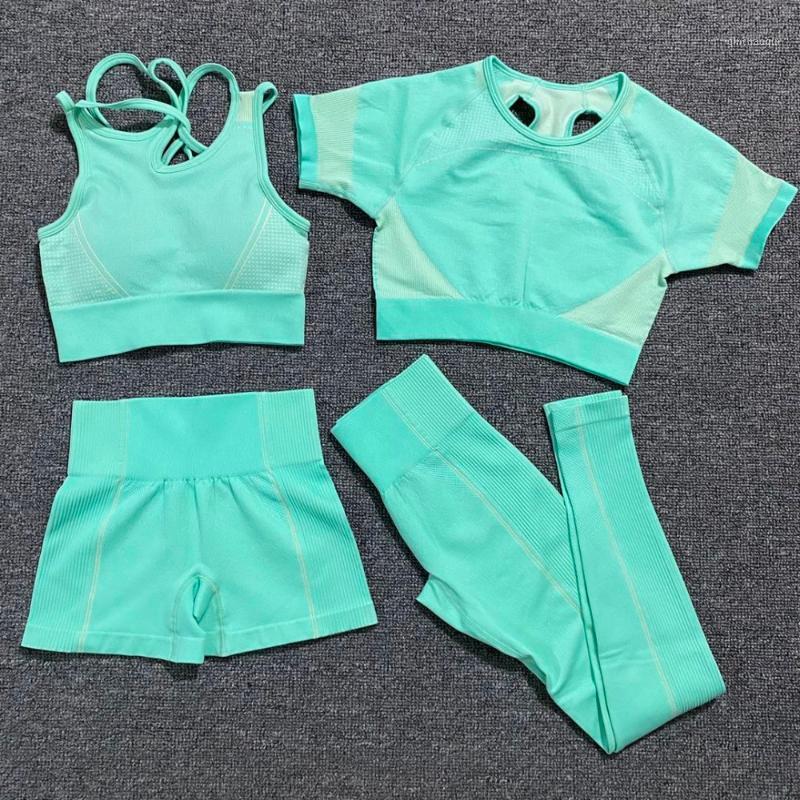 4 Pieces Seamless Yoga Set Women Short Sleeve Crop Tops + Bra Fitness Shorts Sports Wear Gym Leggings Workout Sport Suit1, Black
4 Pieces Seamless Yoga Set Women Short Sleeve Crop Tops + Bra Fitness Shorts Sports Wear Gym Leggings Workout Sport Suit1, Black
