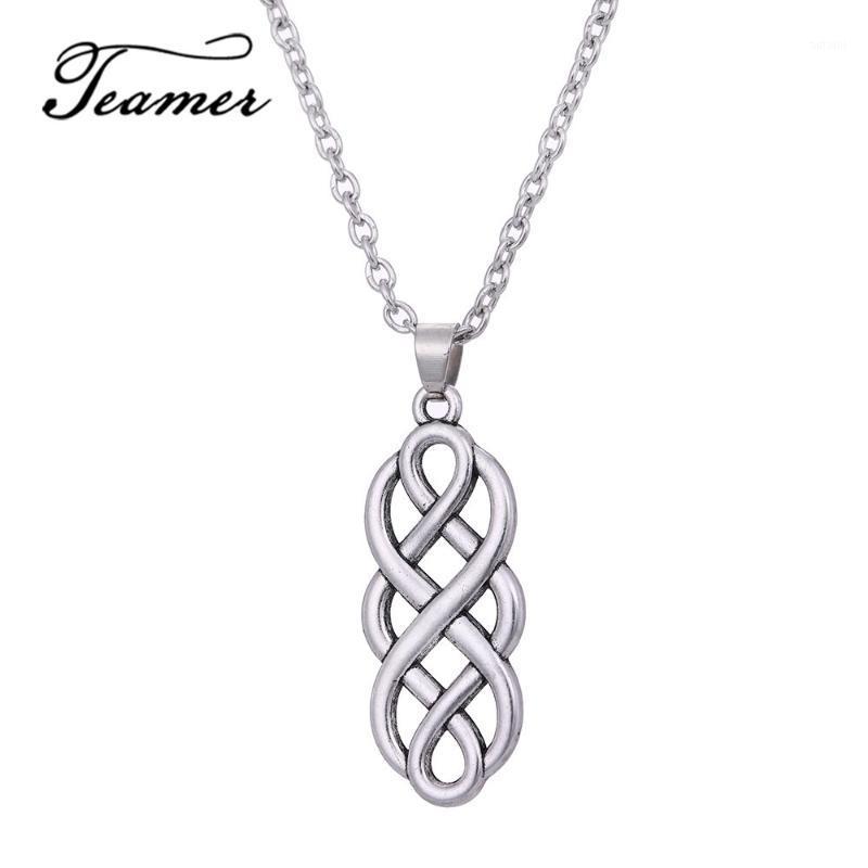 Teamer Antique Silver Color Necklace Women Simple Vintage Knot Braid Pattern Necklaces Adjustable Link Chain AH1114951
Teamer Antique Silver Color Necklace Women Simple Vintage Knot Braid Pattern Necklaces Adjustable Link Chain AH1114951