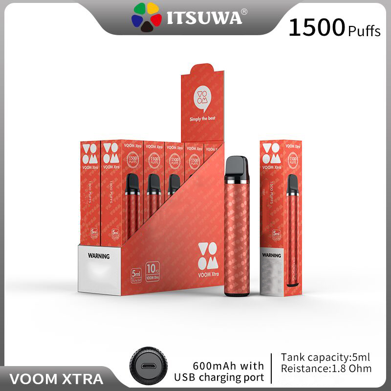 Original Vapesoul Smile III VOOM XTRA E Cigarettes 1500puffs Disposable Pen Vape 5ml 600mah Rechargeable Battery Plus XXL
Original Vapesoul Smile III VOOM XTRA E Cigarettes 1500puffs Disposable Pen Vape 5ml 600mah Rechargeable Battery Plus XXL