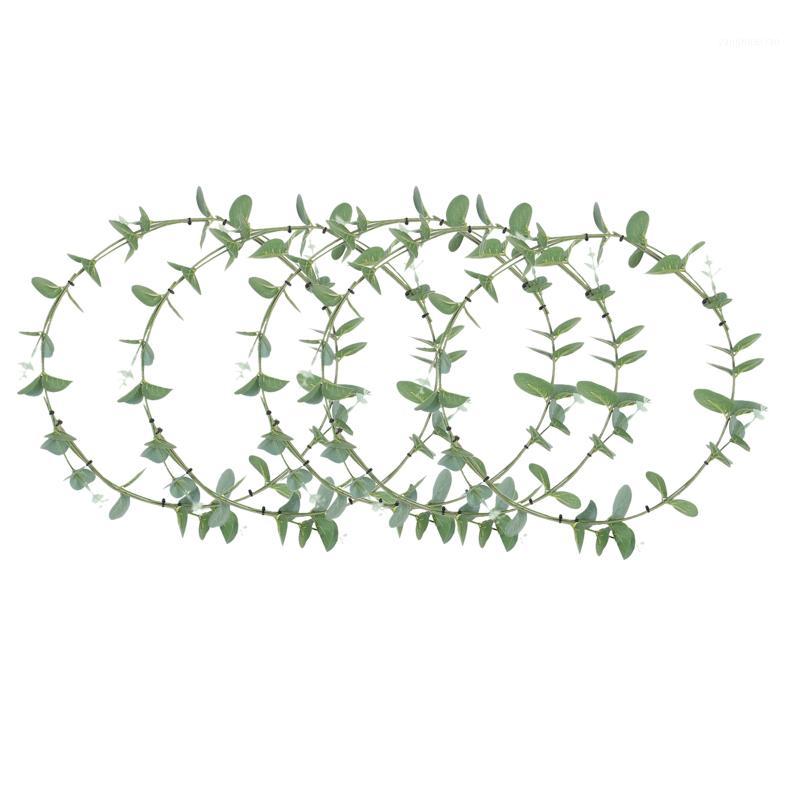 Decorative Flowers & Wreaths 5Pcs/Set Simulation Green Vegetation Wreath Eucalyptus Leaf Hoop Garland Interior Decoration1
Decorative Flowers & Wreaths 5Pcs/Set Simulation Green Vegetation Wreath Eucalyptus Leaf Hoop Garland Interior Decoration1