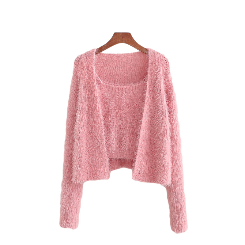 2021 New Soft Female Candy Jumpers Fashion Pink Ladies Knit Elegant Feminine Tops Chic Girls Solid Two Suit Parts YX5Q
2021 New Soft Female Candy Jumpers Fashion Pink Ladies Knit Elegant Feminine Tops Chic Girls Solid Two Suit Parts YX5Q
