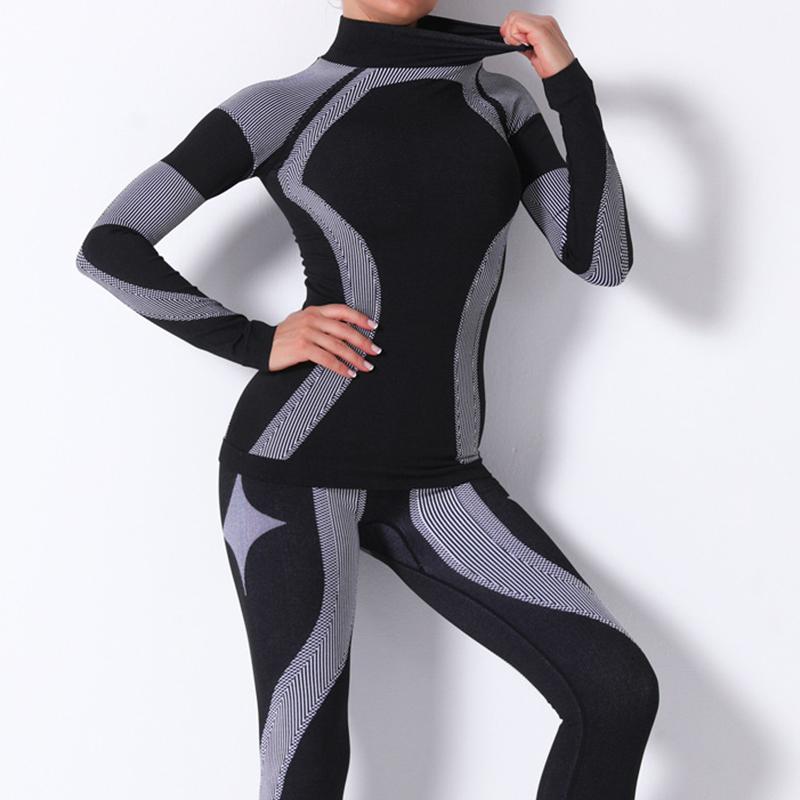 Women Yoga Set Seamless Clothes Fitness SportWear Long Sleeve Shirts Gym Crop Tops Pants High Waist Leggings Workout Tights, Red-black
Women Yoga Set Seamless Clothes Fitness SportWear Long Sleeve Shirts Gym Crop Tops Pants High Waist Leggings Workout Tights, Red-black