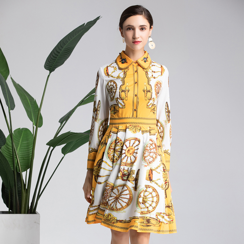 Xf p 2021 Spring Fashion Runway Designer Summer Dress Women's Lapel Long of Occasional High Belt From Copy Flower K8xs, Blue
Xf p 2021 Spring Fashion Runway Designer Summer Dress Women's Lapel Long of Occasional High Belt From Copy Flower K8xs, Blue