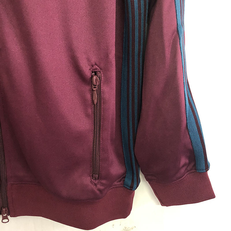 New Purple Butterfly Embroidery Jacket Women Men 11 Best Quality Cotton AWGE Zip Pocket AWGE Needles Jacket T200502
