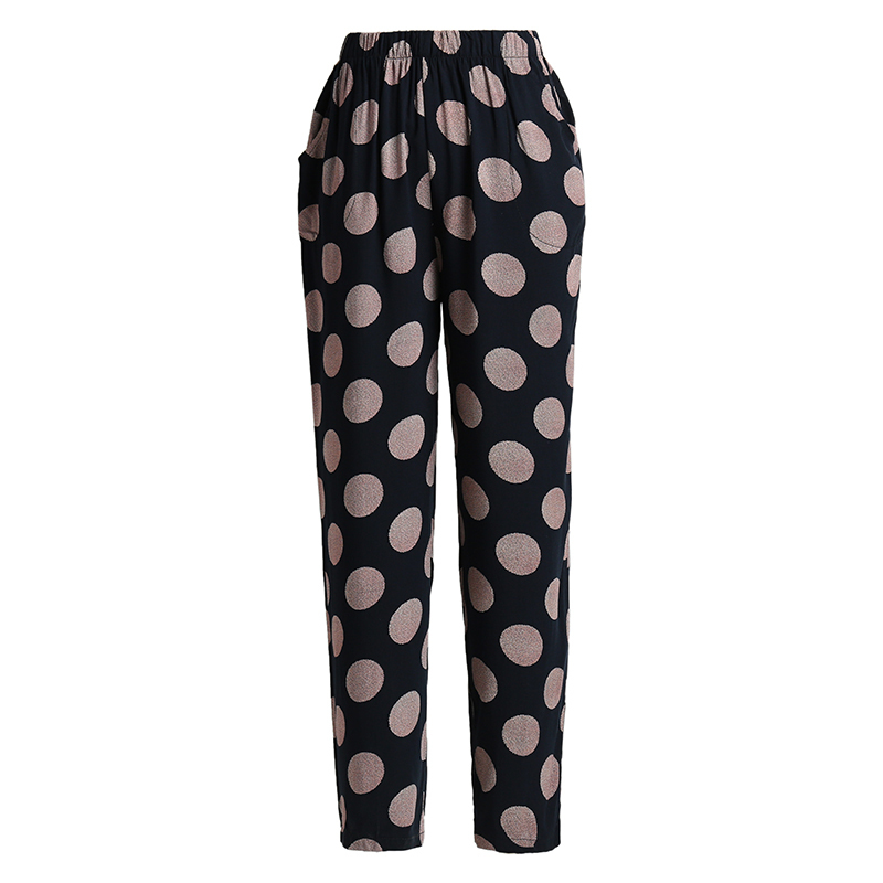 Women Harem Pants Summer Print Beach Pencil Pants Casual Plus Size 5XL Plaid Pants Women High Waist Ankle-Length Trousers 201031