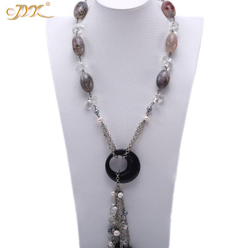 JYX Classic Natural Agate Necklace with crystal pearls 8-9mm 25.5" elegant necklaces women
JYX Classic Natural Agate Necklace with crystal pearls 8-9mm 25.5" elegant necklaces women