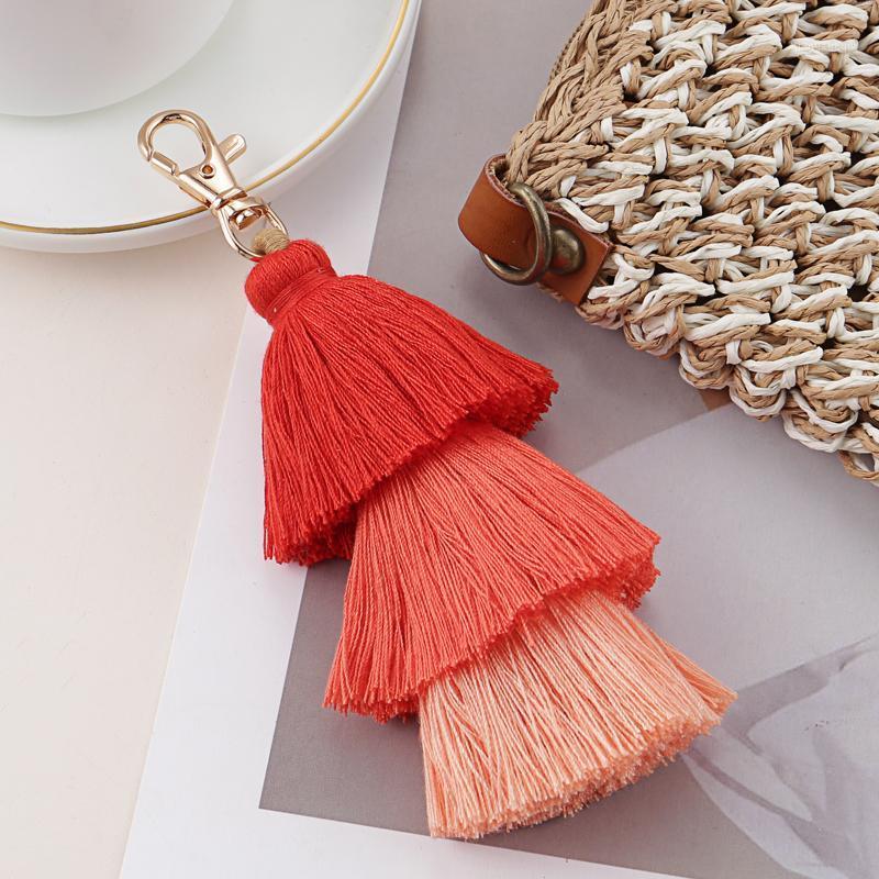 Keychains Bohemian Multicolor Handmade Layered Tassel Keychain Simple Key Ring Fit Women Girls Handbag Accessorie Jewelry Gift, Silver
Keychains Bohemian Multicolor Handmade Layered Tassel Keychain Simple Key Ring Fit Women Girls Handbag Accessorie Jewelry Gift, Silver