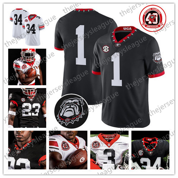Georgia Bulldogs 2020 UGA 40TH 100TH Custom Any Name Number White Black Red Pickens Blankenship Fromm Milton Swift Daniels Jersey, 2020 black
Georgia Bulldogs 2020 UGA 40TH 100TH Custom Any Name Number White Black Red Pickens Blankenship Fromm Milton Swift Daniels Jersey, 2020 black