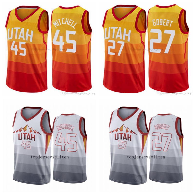 Utah Jazz MEN Rudy Gobert Donovan Mitchell CITY NBA 2020 White Throwback Basketball Jersey, Black;red
Utah Jazz MEN Rudy Gobert Donovan Mitchell CITY NBA 2020 White Throwback Basketball Jersey, Black;red