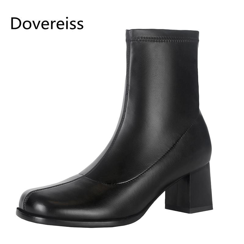 Dovereiss Fashion Women's Shoes Winter Sexy Elegant Round toe Concise White Zipper Chunky heels Natural leather Ankle boots 40, Black
Dovereiss Fashion Women's Shoes Winter Sexy Elegant Round toe Concise White Zipper Chunky heels Natural leather Ankle boots 40, Black