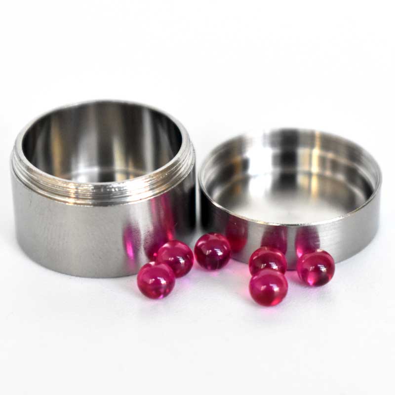 JCVAP The RIO Titanium Jar with 4mm Ruby Terp Pearls Container Metal box for Ruby Balls SiC Quartz Beads Insert Peak Atomizer
JCVAP The RIO Titanium Jar with 4mm Ruby Terp Pearls Container Metal box for Ruby Balls SiC Quartz Beads Insert Peak Atomizer