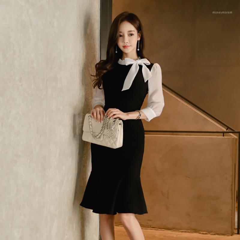 Black one piece Dress for women Summer korea Fashion Long Sleeve crew neck white lace sundress Sexy patchwork Party Dresses1
Black one piece Dress for women Summer korea Fashion Long Sleeve crew neck white lace sundress Sexy patchwork Party Dresses1