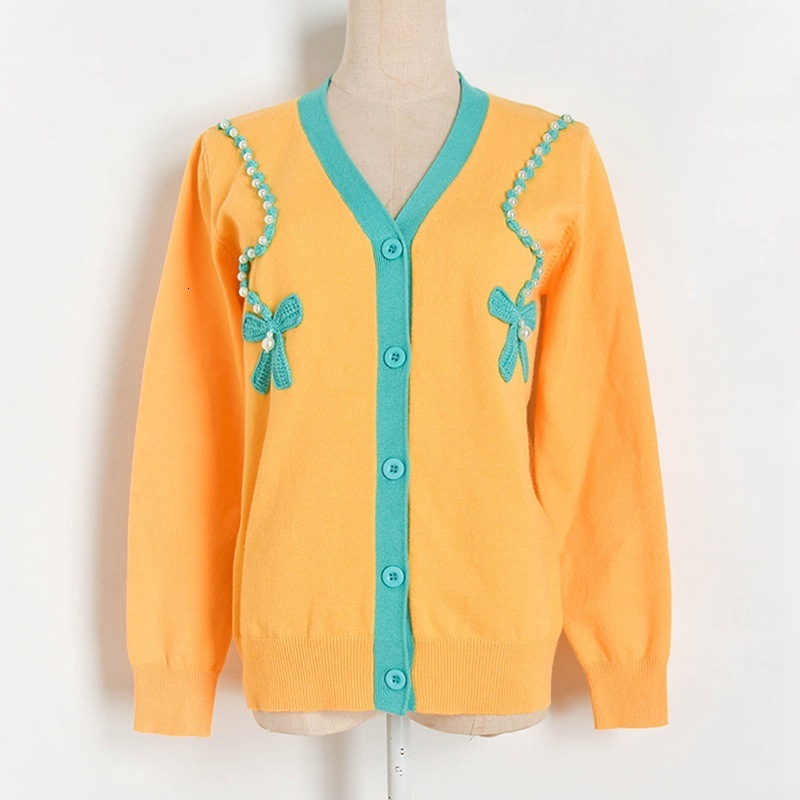 New 2021 Thick Autumn Cardigans for Women of Luxury Embroidered Cartoons Bow Beads Long Sleeves Chic Women's Blouses Outerwear 8nln, Black
New 2021 Thick Autumn Cardigans for Women of Luxury Embroidered Cartoons Bow Beads Long Sleeves Chic Women's Blouses Outerwear 8nln, Black