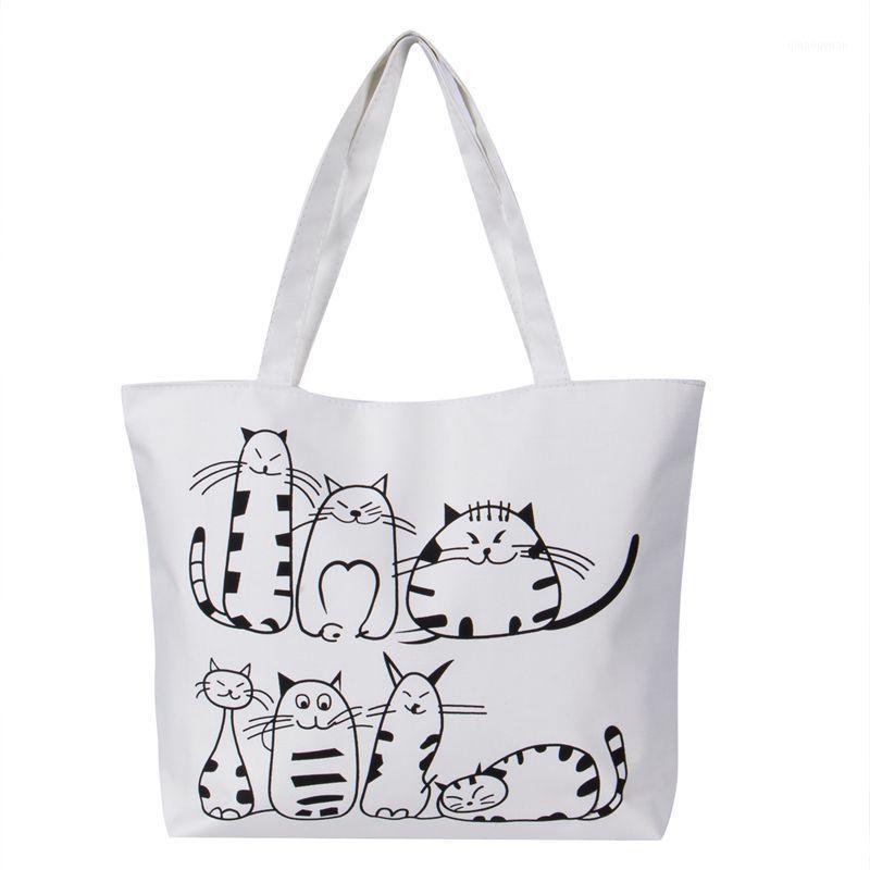 Female Large Capacity Beach Bags Cute Cartoon Cat Printed Shopping Handbags Canvas Shoulder Bag1
Female Large Capacity Beach Bags Cute Cartoon Cat Printed Shopping Handbags Canvas Shoulder Bag1