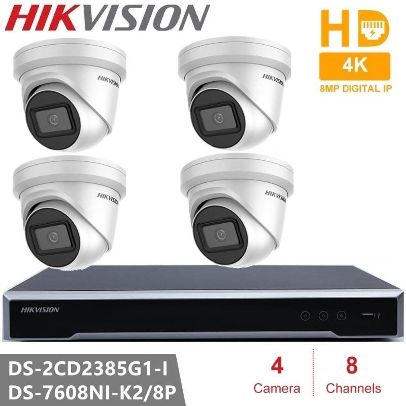 Hikvision Security Camera Kits 4K 8MP Turret IP Camera DarkFighter Excellent Low-light Performance DS-2CD2385G1-I Waterproof
Hikvision Security Camera Kits 4K 8MP Turret IP Camera DarkFighter Excellent Low-light Performance DS-2CD2385G1-I Waterproof