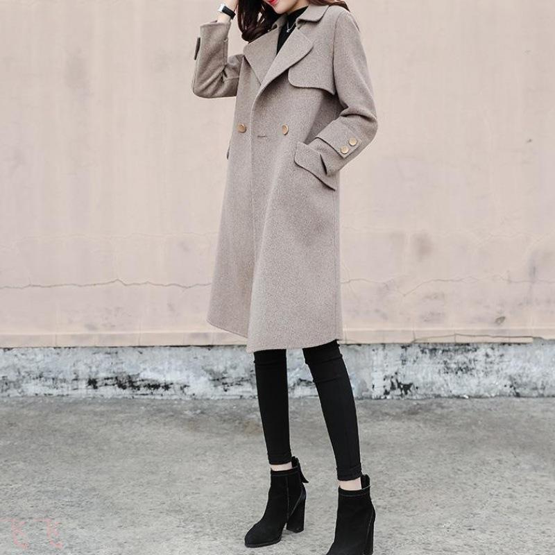Woolen Coat Women' Mid-length 2020 New Korean Style Loose And Popular British Style Woolen Coat Autumn And Winter, Beige
Woolen Coat Women' Mid-length 2020 New Korean Style Loose And Popular British Style Woolen Coat Autumn And Winter, Beige