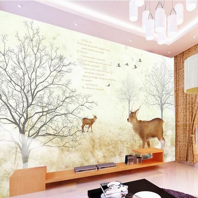 Drop Shipping Mural 3D Wall Painting Oil Painting Bedroom Living Room TV Background Wall European Style Forest Deer Wallpaper1, White
Drop Shipping Mural 3D Wall Painting Oil Painting Bedroom Living Room TV Background Wall European Style Forest Deer Wallpaper1, White