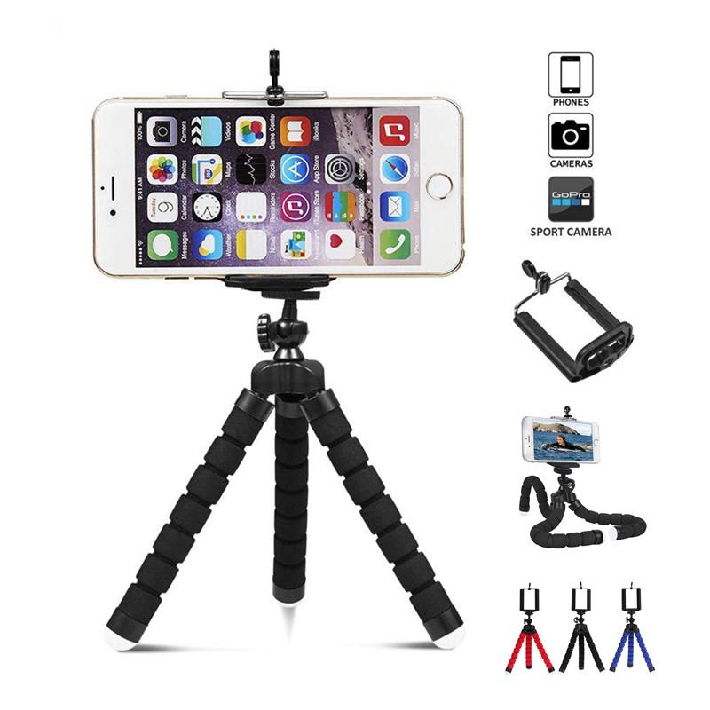Flexible Tripod Mini Universal Mobile Cell Phone Holder Octopus Tripod Supports Clip Digital Camera Stand Mount Phone Monopod, Black
Flexible Tripod Mini Universal Mobile Cell Phone Holder Octopus Tripod Supports Clip Digital Camera Stand Mount Phone Monopod, Black