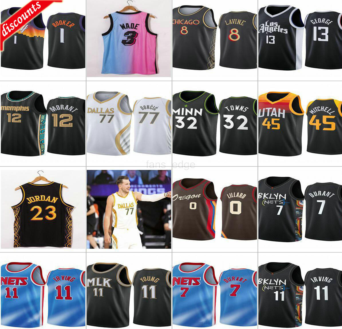 2021 new city mens basketball Doncic Booker paul Morant curry jokic murray antetokounmpo Mitchell Herro wade butler durant jerseys, Green
2021 new city mens basketball Doncic Booker paul Morant curry jokic murray antetokounmpo Mitchell Herro wade butler durant jerseys, Green