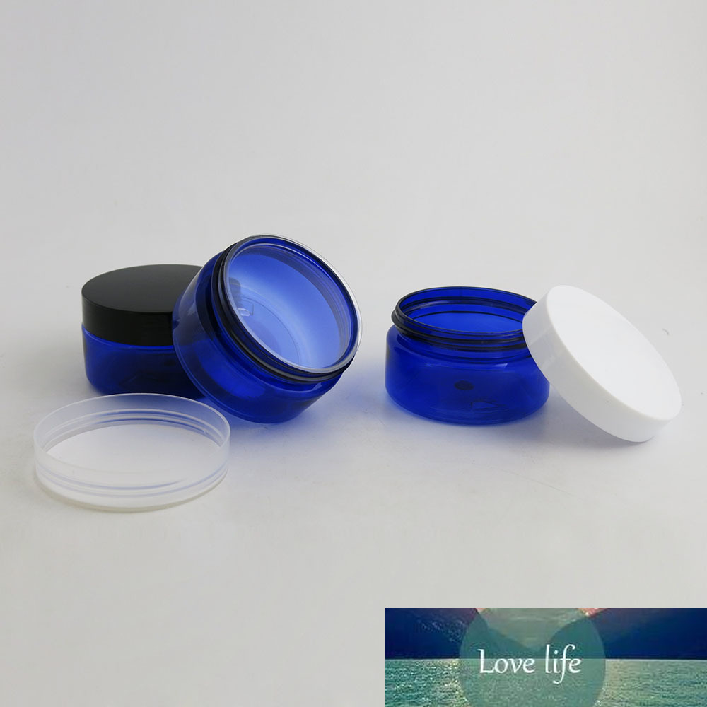 30 x DIY 100g Travel Empty Blue cream jar with Plastic white black clear lids and pet seal 100ml PET Jar Cosmetic Container
30 x DIY 100g Travel Empty Blue cream jar with Plastic white black clear lids and pet seal 100ml PET Jar Cosmetic Container
