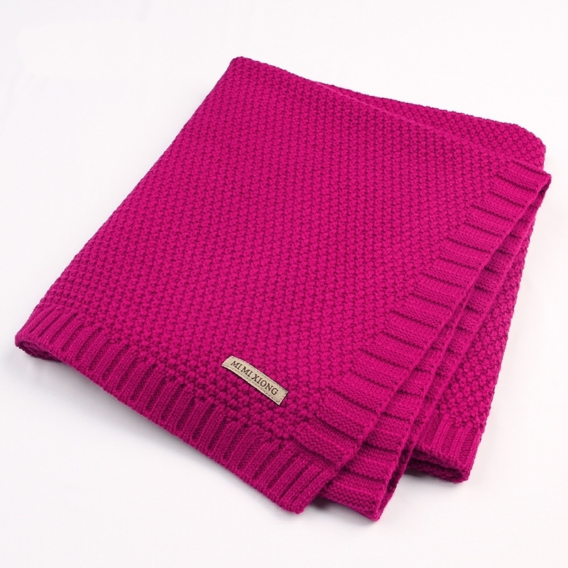 Baby Blanket Knitted Newborn Blankets Super Soft Stroller Wrap Infant Swaddle Kids Inbakeren Stuff For Monthly Toddler Bedding LJ201014