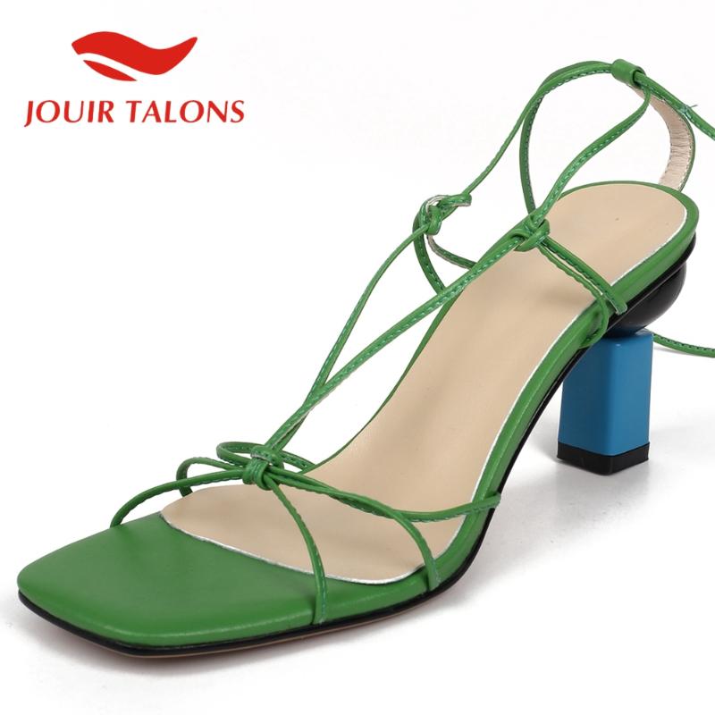 JOUIR TALONS 2020 Dropship Genuine Leather Woman Sandals Strange Style Heel Peep Toe Narrow Band Pumps Summer Casual Woman Shoes, Green
JOUIR TALONS 2020 Dropship Genuine Leather Woman Sandals Strange Style Heel Peep Toe Narrow Band Pumps Summer Casual Woman Shoes, Green