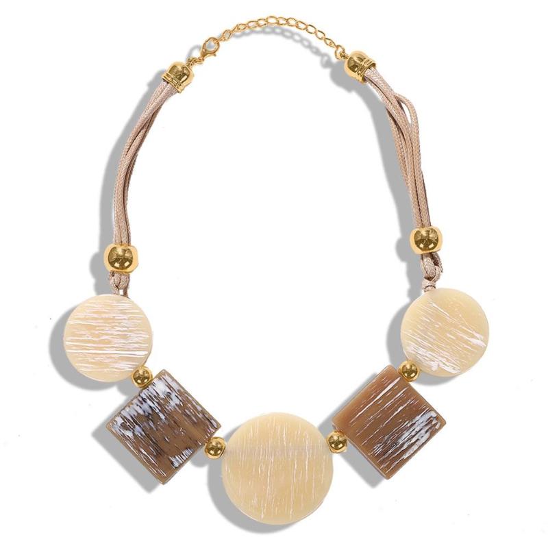 BK Woman Rope Necklace Big Square Round Resin Beads Statement Pendant Bib Collar Choker Clavicle Exaggerated Jewelry Gift New
BK Woman Rope Necklace Big Square Round Resin Beads Statement Pendant Bib Collar Choker Clavicle Exaggerated Jewelry Gift New