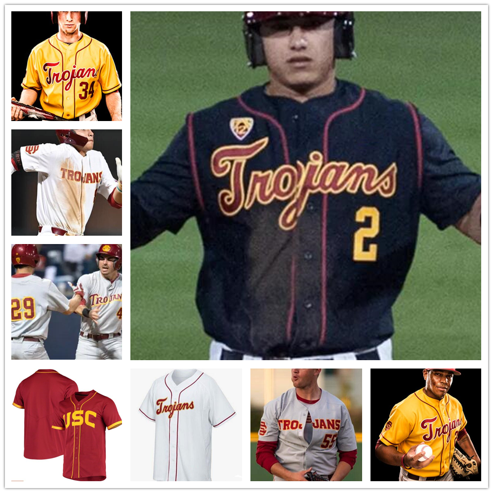 Custom USC Trojans Baseball stitched Jersey 28 Kyle Hurt 5 Blake Sabol 15 Chase Bushor 3 CJ Stubbs 35 Connor Lunn any name number, Grey
Custom USC Trojans Baseball stitched Jersey 28 Kyle Hurt 5 Blake Sabol 15 Chase Bushor 3 CJ Stubbs 35 Connor Lunn any name number, Grey