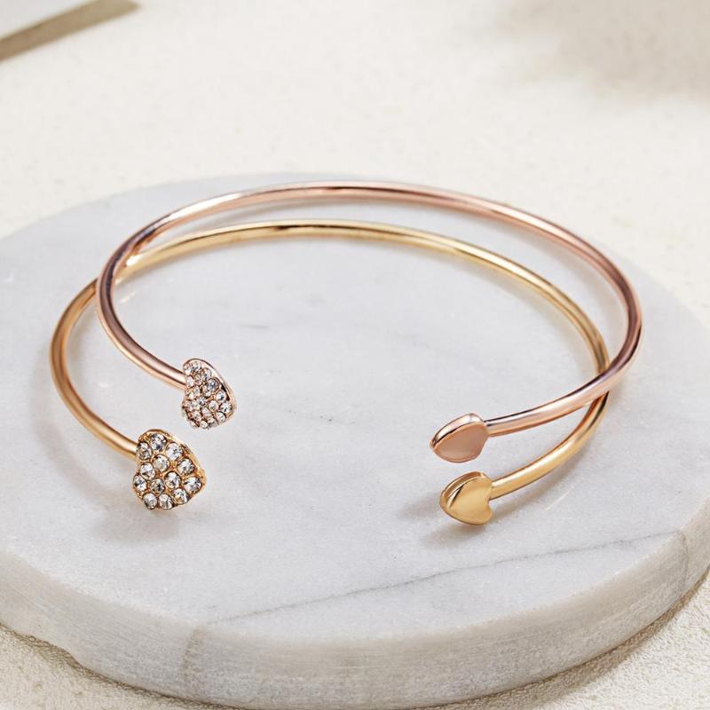 2 Colors Love Heart Opening Bracelets Women Crystal Rhinestone Bangle Wristband Cuff Open Bracelets Wedding Party Charms Jewelry
2 Colors Love Heart Opening Bracelets Women Crystal Rhinestone Bangle Wristband Cuff Open Bracelets Wedding Party Charms Jewelry