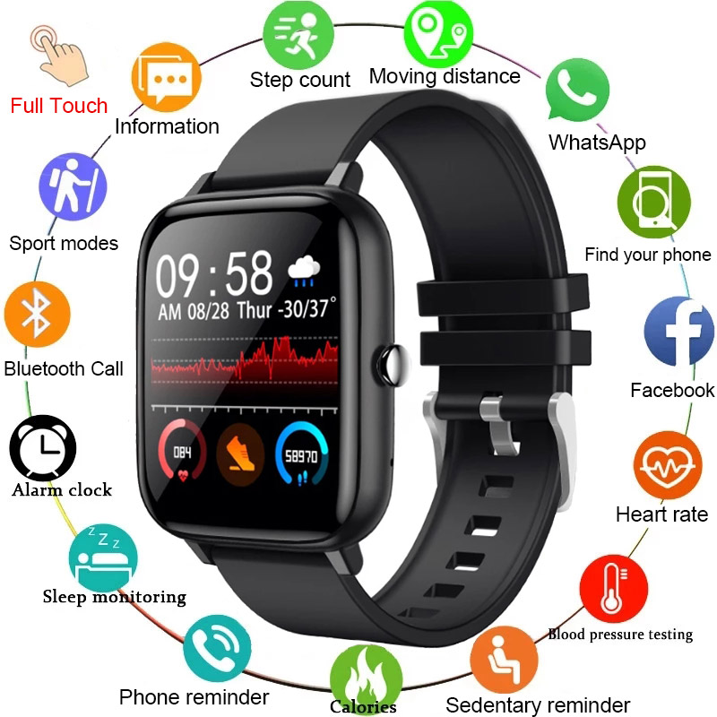 Smart Watch Women Men Kids Full Touch For Android IOS Electronics Clock Bluetooth Call Custom Dial Heart Rate Fitness Tracker Alarm Sport Smartwatch Mens watches
Smart Watch Women Men Kids Full Touch For Android IOS Electronics Clock Bluetooth Call Custom Dial Heart Rate Fitness Tracker Alarm Sport Smartwatch Mens watches
