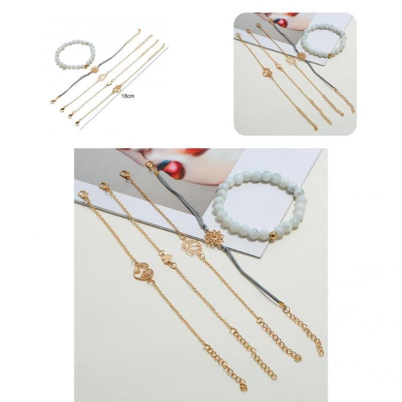 Bangle Lightweight 5Pcs Stylish Exquisite Adjustable Bracelets Wear-resistant Boho Beaded For Party 
Bangle Lightweight 5Pcs Stylish Exquisite Adjustable Bracelets Wear-resistant Boho Beaded For Party