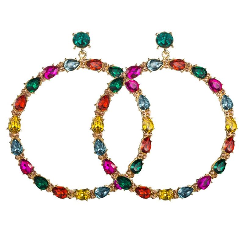 3Colors Crystal Round Pendant Big Dangle Earrings For Women Hot Sale Fashion Girls' Statement Earrings Accessories
3Colors Crystal Round Pendant Big Dangle Earrings For Women Hot Sale Fashion Girls' Statement Earrings Accessories