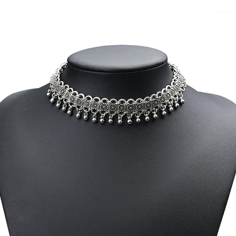 Bohemian Bells Tassel Statement Necklaces Vintage Silver Color Choker Necklace Charm Jewelry Turkish Gypsy1
Bohemian Bells Tassel Statement Necklaces Vintage Silver Color Choker Necklace Charm Jewelry Turkish Gypsy1