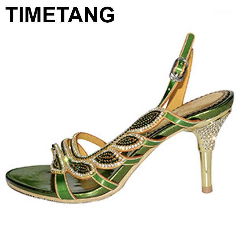 TIMETANG 2020Summer New Diamond Green Roman High Quality Stiletto Heel Sandals Evening Shoes High QualityE10541
TIMETANG 2020Summer New Diamond Green Roman High Quality Stiletto Heel Sandals Evening Shoes High QualityE10541