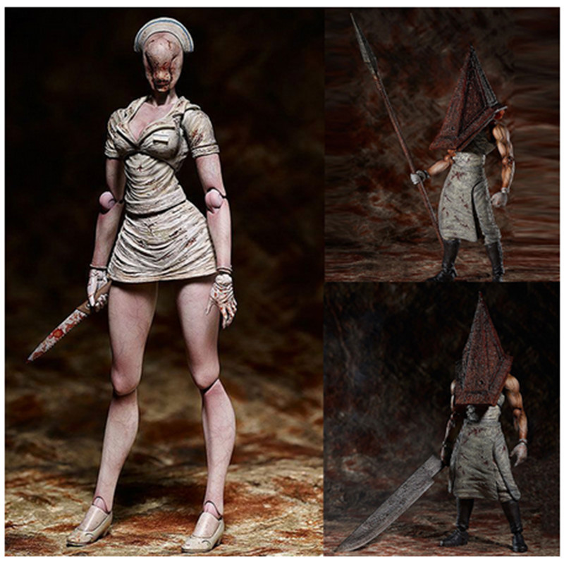 6inch Figma Sp-055 Silent Hill 2 Red Pyramd Thing Figure Bubble Head Nurse Sp-061 Action Figure Halloween Toy Doll Gift X0121, Nurse with box
6inch Figma Sp-055 Silent Hill 2 Red Pyramd Thing Figure Bubble Head Nurse Sp-061 Action Figure Halloween Toy Doll Gift X0121, Nurse with box