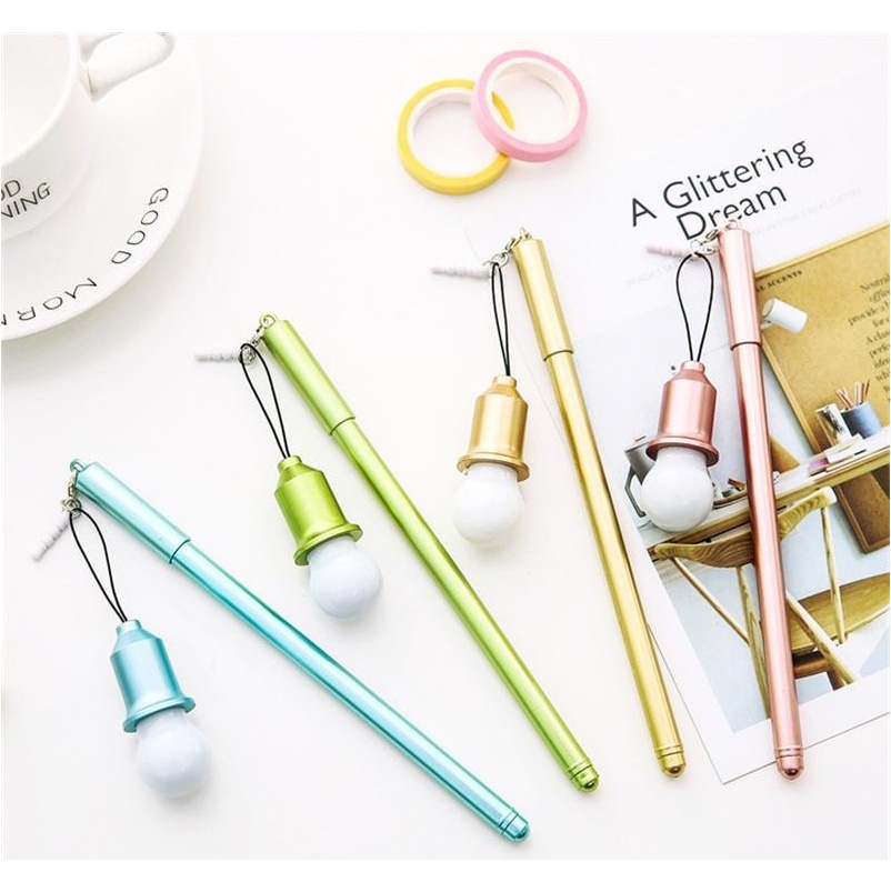 1pc Light Bulb Gel Pen Including Battery Creative Neutral Pen 0.38mm 4colors Multifunctional School jllNQI sinabag
1pc Light Bulb Gel Pen Including Battery Creative Neutral Pen 0.38mm 4colors Multifunctional School jllNQI sinabag