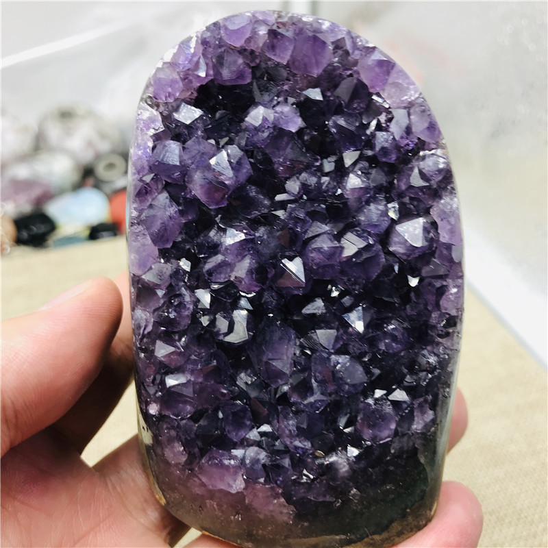 3501200g Natural amethyst cluster quartz crystal geode specimen healing T2001172667879
