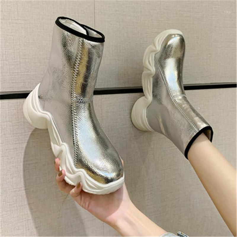 New 2020 Snow Boot Women's Sneakers Winter Thick Sole Platform Ankle Boots Thicken Plush Warm Cotton Shoes Side Zip Silver 35-431
New 2020 Snow Boot Women's Sneakers Winter Thick Sole Platform Ankle Boots Thicken Plush Warm Cotton Shoes Side Zip Silver 35-431