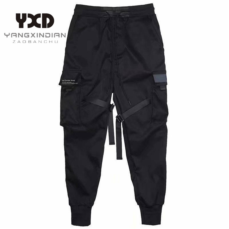 Punk Style Men Cargo Pants Casual Streetwear Harem Pant Trendy Hip Hop Mens Jogger Stylish Youth Male Trousers 3XL Size 201027
