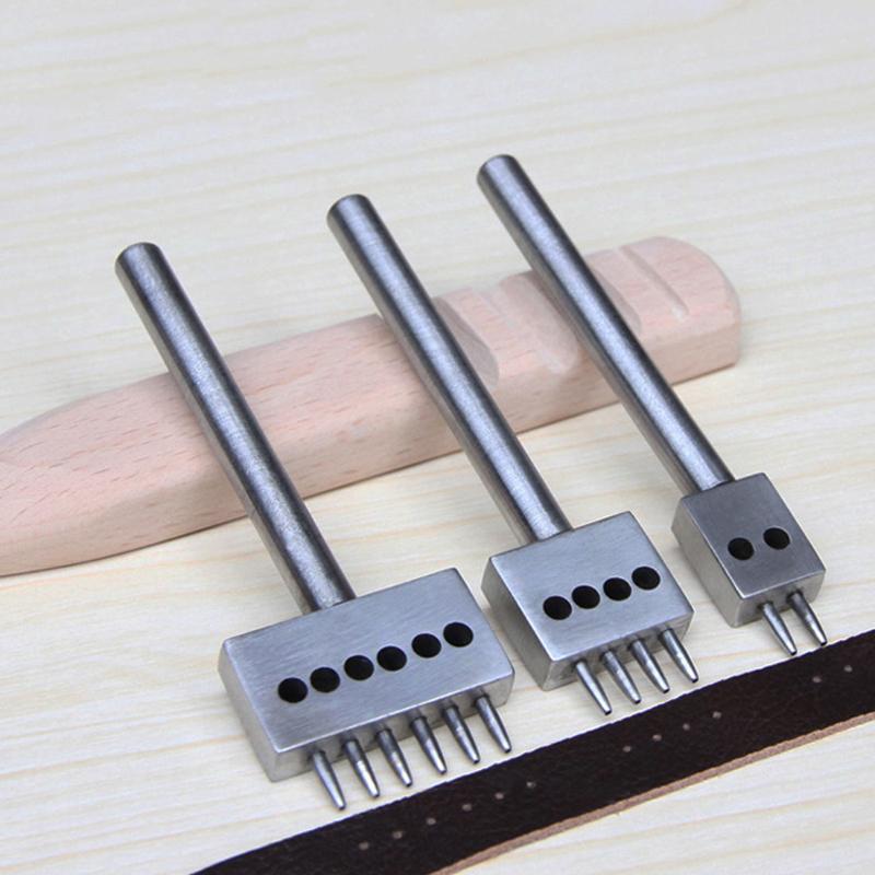 New 4mm Leather Spacing Hole Tool Leather Craft 1mm Hole Diameter Punch Tools Round Row Punch Drilling Tools 2/4/6 Prong
New 4mm Leather Spacing Hole Tool Leather Craft 1mm Hole Diameter Punch Tools Round Row Punch Drilling Tools 2/4/6 Prong