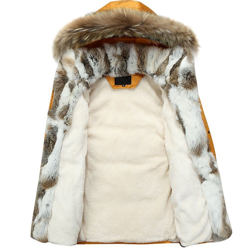 PYJTRL Young Men's And Women's Medium Long Lovers Down Jacket 201209