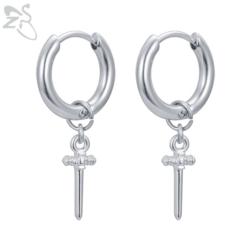 ZS 1 pair Stainless Steel Punk Rock Roll Dangle Earrings Men's Cross Hoops Earrings Unisex Kpop Ear Piercing Jewelry Accessories
ZS 1 pair Stainless Steel Punk Rock Roll Dangle Earrings Men's Cross Hoops Earrings Unisex Kpop Ear Piercing Jewelry Accessories