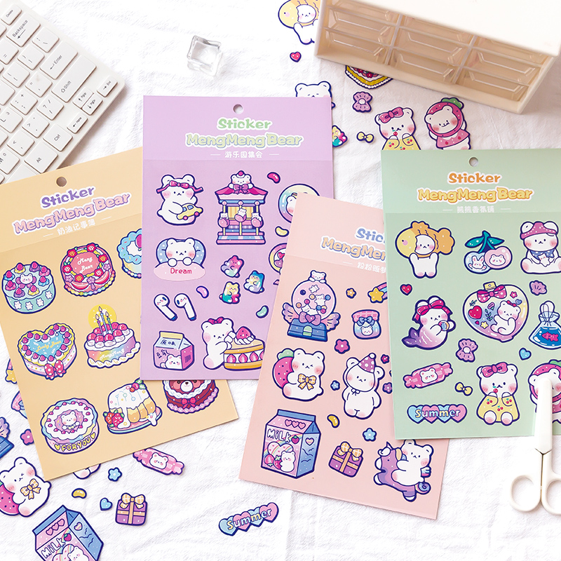 1Pcs cute bear stickers cute stationery stickers cute cartoon glue stickers diary decoration student stationery
1Pcs cute bear stickers cute stationery stickers cute cartoon glue stickers diary decoration student stationery