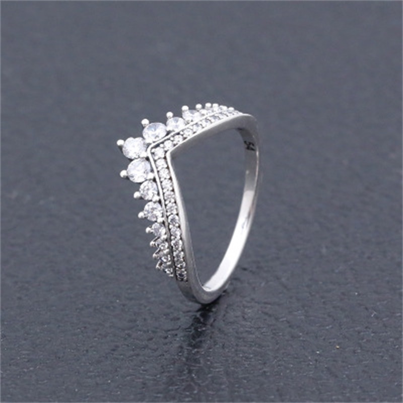 Clear CZ Diamond Princess Wish Ring Set Original Box for Pandora 925 Sterling Silver Women Girls Wedding Crown Rings 5 K2
Clear CZ Diamond Princess Wish Ring Set Original Box for Pandora 925 Sterling Silver Women Girls Wedding Crown Rings 5 K2
