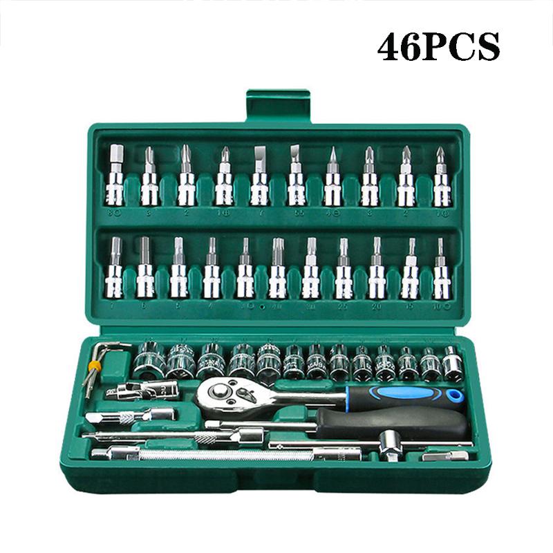 Car Repair Tools Socket Set Key Ratchet Wrench Chrome Steel Head Ratchet Spanner Set Hand Tool Wrench Universal Tool Kit
Car Repair Tools Socket Set Key Ratchet Wrench Chrome Steel Head Ratchet Spanner Set Hand Tool Wrench Universal Tool Kit