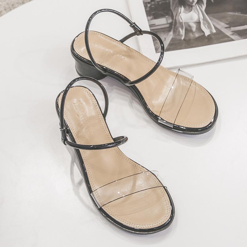 clear transparent pvc open toe round chunky women sandals summer solid trendy narrow band slingback slippers anti-skid sandalias1, Black
clear transparent pvc open toe round chunky women sandals summer solid trendy narrow band slingback slippers anti-skid sandalias1, Black